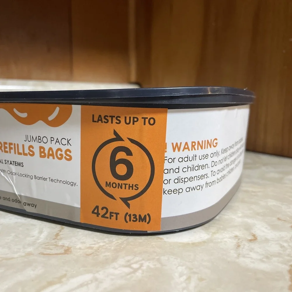 Pet Litter Refill Bags Dog Waste Disposal Systems Jumbo Pack 42Ft Lasts 6 Months
